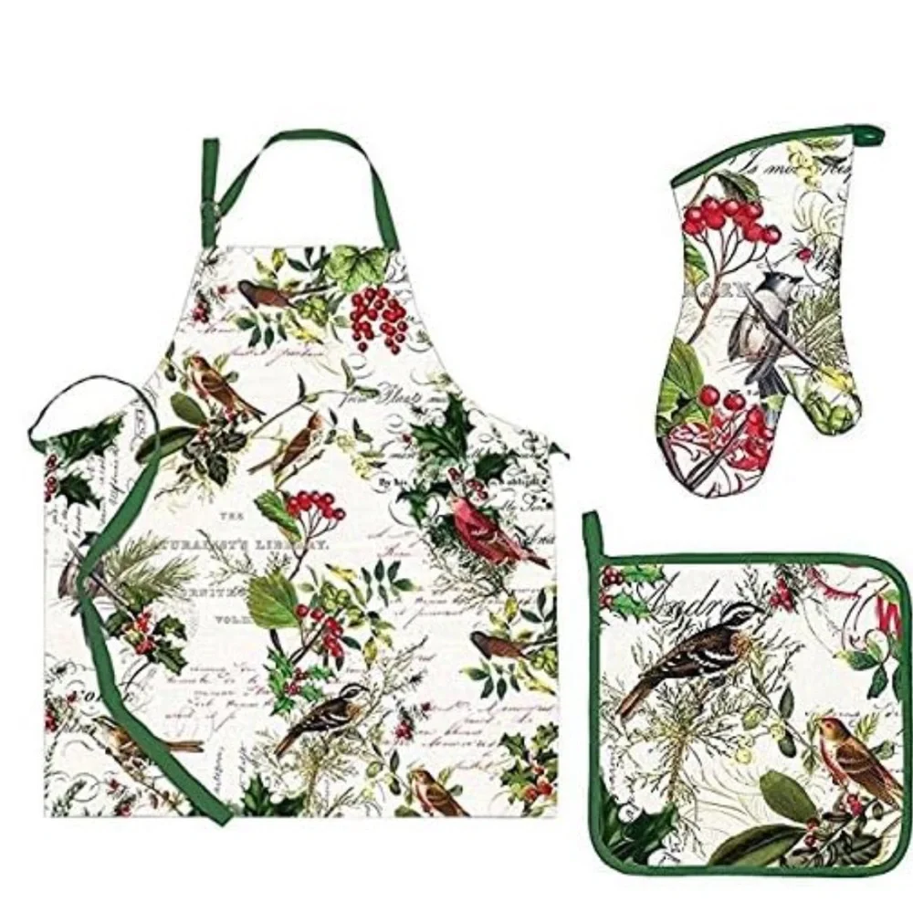 NWT Michel Design Works APR255 Adjustable Cotton Chef Apron, WInter’s Tale Apron